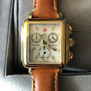 Michele Deco Diamond Dial Watch